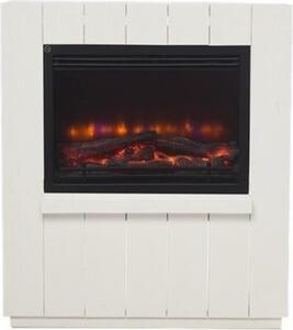 Casa Padrino Caminetto elettrico L 84 x H 90 x P 24 cm - Caminetto elettrico - Caminetto da salotto