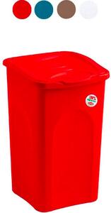 STEFANPLAST Portabiancheria 50 lt con Coperchio in Plastica colore Tortora - 70234 Primavera