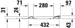 DURAVIT 0023490000 Univ.WC-Sitz a D Tief 455mm Ülap