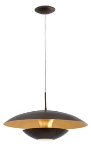 Lampadario A Sospensione Contemporaneo Nuvano Acciaio Marrone Oro 1 Luce E27
