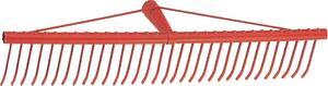 NBrand Rastrello in ferro per Erba 34 denti piatti larghezza 60 cm