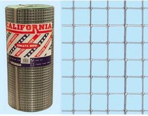 California Rotolo rete elettrosaldata zincata 25mt h60cm maglia 12x25mm recinzione 300362