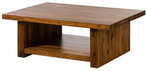 Tavolino da salotto in legno di Sheesham / palissandro 120x85x43 noce laccato DUKE #119