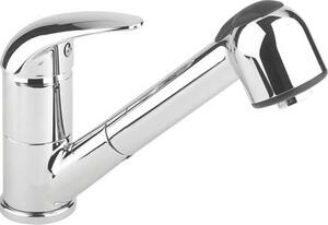 Eurorama Rubinetto Cucina Miscelatore con Doccetta Estraibile Monocomando Cartuccia 40 mm colore Cromo - 570600KEF