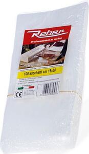 REBER Sacchetti per Macchina sottovuoto cm 15x30 Confezione da 100 pezzi - 6723B