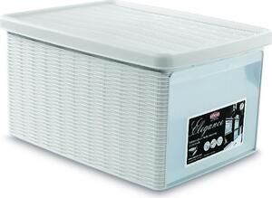 STEFANPLAST Scatola Riordino Elegance cm 29x39x21 bianca - 30001