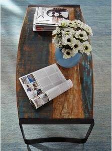 Tavolino da salotto in legno di Legno riciclato 120x60x45 multicolore laccato INDUSTRIAL #47