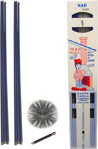Spazzolificio Aiello Scovolo Camino Acciaio Tondo mm 250 Kit - 212/25