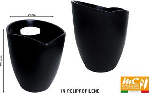 Mc Ristorazione Secchiello Ghiaccio Glacette Nero - C6319