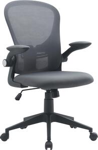 Yes Everyday Sedia Ergonomica con Ruote e Braccioli in Tessuto Mesh colore Grigio - Kempton