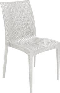 IGAP Sedia per Esterni in Polipropilene Dimensioni 57x50x89 cm colore Bianco - Bistrot