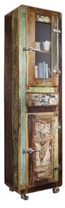 Scaffale in legno di Legno riciclato 55x38x190 multicolore laccato FREEZY #11