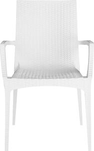 IGAP Sedia per Esterni in Polipropilene Dimensioni 57x53x89 cm colore Bianco - Bistrot