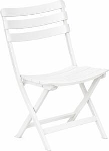 BICA Sedia per Esterni Pieghevole in Polipropilene Dimensioni 41x40x80 cm colore Bianco