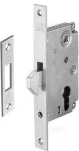 AGB Serratura per porta Senza cilindro con gancio fisso sporgente quadro 8x8 mm frontale 25x210 mm Entrata 30 mm - B910