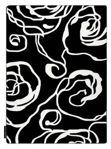 Tappeto HAMPTON Rosa rosa, fiori nero
