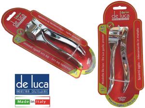 De Luca Coltellerie Spremiaglio Deluxe a Pressione 15 cm in Metallo Cromato - L167