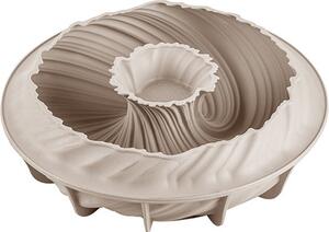 Silikomart Stampo in Silicone per Dolci Ciambella Intreccio 3D 21 cm colore Bianco