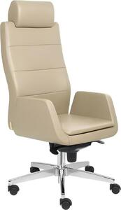Sedia da ufficio beige Sedia girevole Sedia direzionale Mobili da ufficio Poltrona