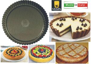 Vespa Stampo per Dolci Crostata Antiaderente in Alluminio 32 cm