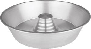 Pentalux Stampo per Dolci Ciambella in Alluminio a Cono Chiuso 26 cm colore Argento - Bakery Line