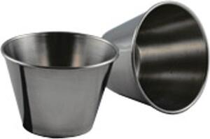 Salvinelli Stampo per Dolci Budino in Acciaio Set 4 Pezzi 7 cm Monoporzione