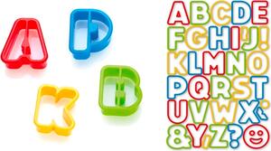 Tescoma Stampo per Dolci Formine per Biscotti Tagliabiscotti Lettere in Plastica Set 34 Pezzi 4 cm - Delicia
