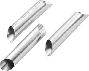 Pedrini Stampo per Dolci Forme per Cannoli in Acciaio Inox Set 3 Pezzi 2,5 cm