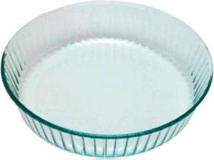 Pyrex Stampo per Dolci Torta in Vetro Borosilicato Rotondo Scanalato 26 cm colore Trasparente