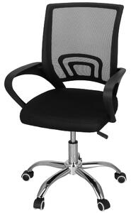 Springos® Sedia da ufficio Sedia da scrivania Sedia per computer Schienale imbottito Sedia girevole regolabile in altezza con rotelle fino a 120 kg
