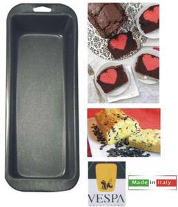 Vespa Stampo per Dolci Plumcake Antiaderente in Alluminio 25 x 12,5 cm