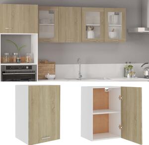 Pensile da Cucina，Armadietto a Muro，Armadio Sospeso da Parete Rovere Sonoma  60x31x60 cm Legno Multistrato CNWI710989 MaisonChic