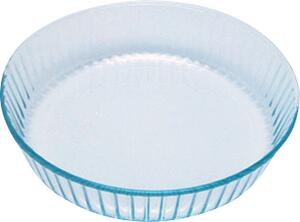 Pyrex Stampo per Dolci Torta in Vetro Temperato Rotondo Scanalato 26 cm colore Trasparente - BAKE & ENJOY