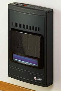 Sicar Stufa a Gas Metano Infrarossi da Parete / Pavimento Potenza 4.1 kW Volume Riscaldabile 100 m3 colore Grigio - ECO 45