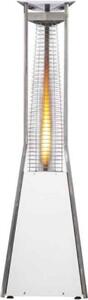 SIABS Stufa a Gas per Bombola Metano / GPL Infrarossi Fungo Riscaldante da Esterno Potenza 10 kW colore Bianco - Kaliente M
