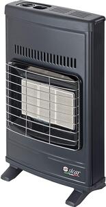 Sicar Stufa a Gas Metano Infrarossi da Parete / Pavimento Potenza 4.2 kW colore Grigio - ECO 40