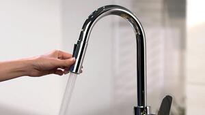 Miscelatore per lavello hansgrohe Focus con doccetta estraibile, cromato, 1 pezzo