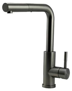 Rubinetto da cucina Pure.Sink Elite Steel Spark-S in PVD color canna di fucile con bocca estraibile PS8041-61