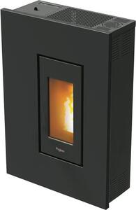 Pegaso Stufa a Pellet Ventilata Slim 5.2 kW Capacit Serbatoio 12 kg Volume Riscaldabile 125 m3 colore Antracite - 7020035 Madison 5