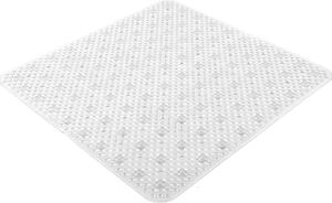 GEDY Tappetino Doccia Antiscivolo con Ventose Tappeto in PVC 530 x 530 x 7 mm colore Trasparente - TADO4000030 Solid