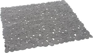 GEDY Tappetino Doccia Antiscivolo con Ventose Tappeto in PVC 540 x 540 x 7 mm colore Grigio - TADO4010830 River