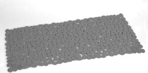 GEDY Tappetino Vasca da Bagno Antiscivolo con Ventose Tappeto rettangolare in PVC 700 x 350 x 7 mm colore Grigio - TAVA4010830 River