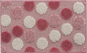 Emmevi Tappeto Bagno cm 50x80 Saliscendi Doccia Sottofondo antiscivolo colore Rosa - Ios