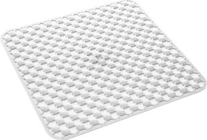 GEDY Tappeto bagno Tappeto doccia antiscivolo 53 x 53 cm in PVC colore Bianco - 975353/02 Serie G-Geo