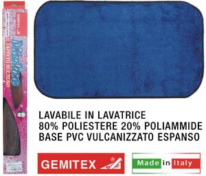 Gemitex Tappeto Merlino cm 40x70 Blu - P40701