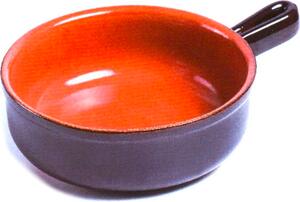 Coli Tegame in Terracotta Adatto per Forno 1 Manico cm 20 - Bruna