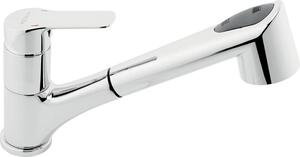 Miscelatore per lavello con doccia Metalia 54 cromo 54081,0