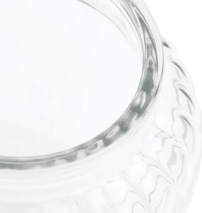 mossFlos 4 barattoli di vetro, contenitori in vetro da 500 ml, contenitore  ermetico in vetro con coperchio e cucchiaio in bambù naturale, vetro  borosilicato per caffè, tè (Cilindro) : : Casa e cucina