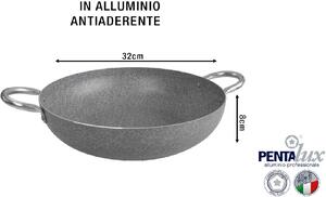 Pentalux Tegame Alto in Alluminio 2 Manici cm 32 - Stone Line