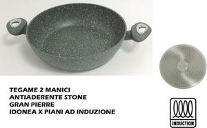 Casalinghi Letizia Ceramica Tegame in Alluminio 2 Manici cm 20 - Granpierre